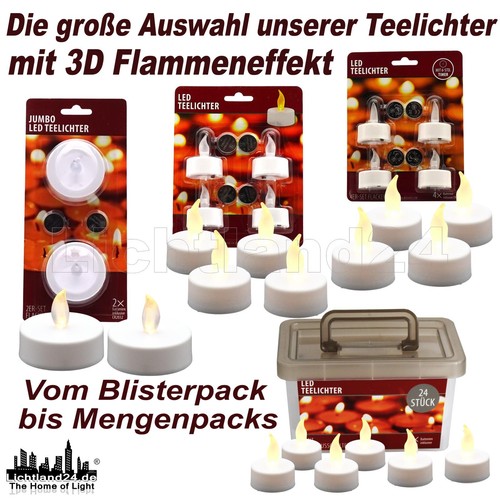Led teelichter inkl batterien - led, inkl.