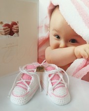 Babyschuhe Chucks Weiß/Rosa