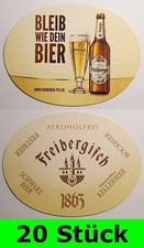 20 Stück Bierdeckel Freiberger - Bleib wie dein Bier - Freibergisch - Bar Theke