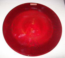 Nachtmann Jazz großer Glas Teller Glasteller Platzteller rot 31,5 cm