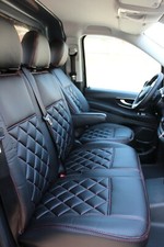 Seat Covers Faux Leather Red