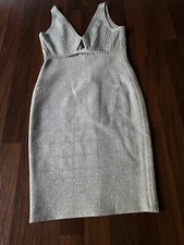 Sexy Bandage Kleid in silber von ASOS in GR. XS - NEU m. Etikett
