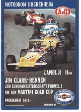 im Clark Rennen 1974 Formel 2 EM - Motodrom Hockenheim - Rennprogramm