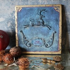 Schild Weihnachten Hirsch