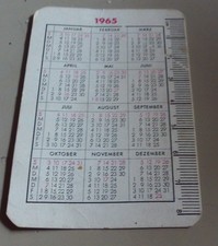 Alter Taschenkalender DDR Bank Handwerk und Gewerbe Zschopau Gelenau Thum 1965