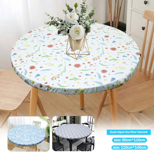 Runde vinyl tischdecke - runde, vinyl-tischdecke