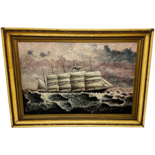 ölgemälde mast segelschiff - Ölgemälde, 5-mast-segelschiff