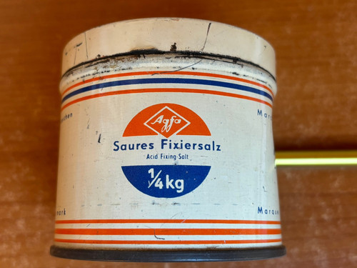 Blechdose agfa saures - blechdose,