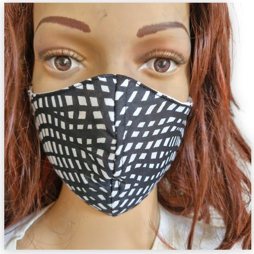 Cosplay stoffmaske schwarz - cosplay,