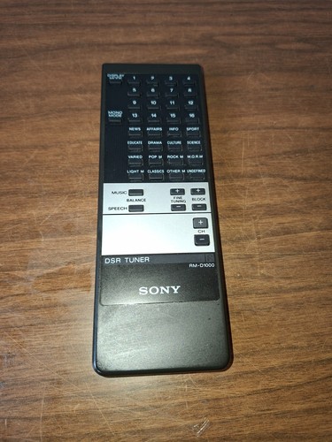 Sony d1000 fernbedienung - sony,