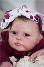 Studio-Puppe Baby MÄDCHEN Reborn Reiher von AK Kitagava 21 Zoll