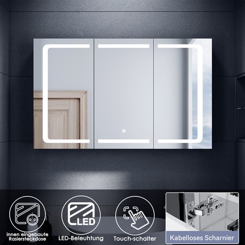 Spiegelschrank mit led - spiegelschrank,