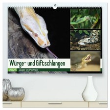 Würge- und Giftschlangen (hochwertiger Premium Wandkalender 2026 DIN A2...