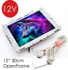 INDUSTRIE 30cm 12" TFT MONITOR OPEN FRAME DISPLAY PREH 12V NETZ. NUR 7 WATT M10