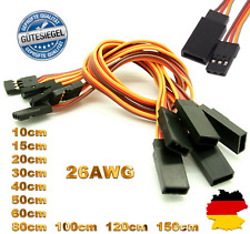 ✅ Servokabel Verlängerungskabel kompatibel zu JR Futaba Graupner Hitec 26AWG RC
