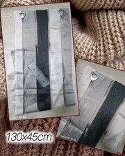 Ösenschal in Anthrazit – Größe 130 x 45 cm, 100 % Polyester