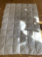 Neu w. Luxus Daunen Bettdecke gesteppt 90 % Dauen 10% Federn Baumwolle  128x185