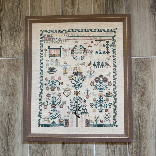 Gerahmtes kreuzstichbild - gerahmtes,