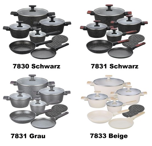 Topfset mit deckeln und - mit,