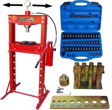 Werkstattpresse 30T mit 2Pumpen +Druckstück Treibsatz 52-tlg.+Druckdornsatz 8tlg