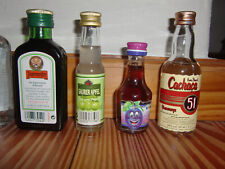 9 Miniatur Schnapsflaschen Miniaturflaschen Spirituosen Schnaps Likör Sammlung