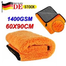 Auto Trockentuch XXL 1400 GSM Microfasertuch Autopflege Poliertuch 60x90cm DHL