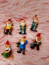 Die Blumentopfzwerge Ü Ei 1988/89 sechs  Stück Figuren mit Gebrauchspuren