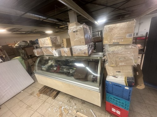 Professionelle eisvitrine des - professionelle,