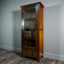 Mahagoni vitrine massivholz - mahagoni,