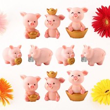  10 PCS Schwein Ornamente Deko