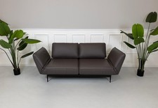 Rolf Benz Mera 386 Sofa Leder Braun Designer Couch Liege Daybed