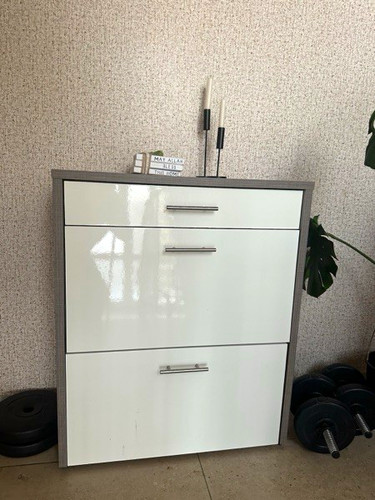 Kommode weiß grau holzoptik - kommode,