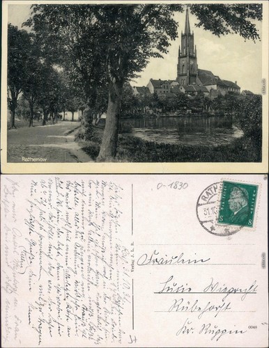 Ansichtskarte rathenow - ansichtskarte,