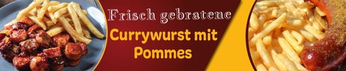 Banner frisch gebratene - banner,