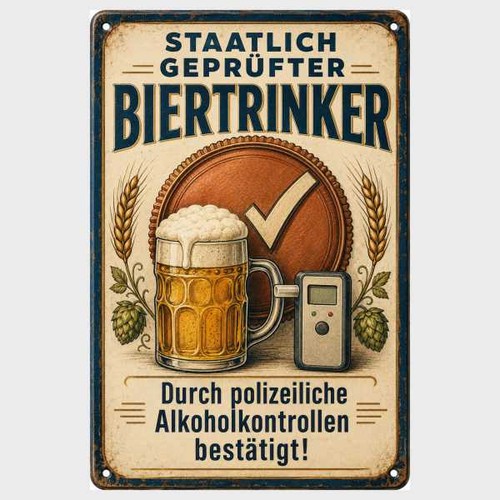 Blechschild staatlich