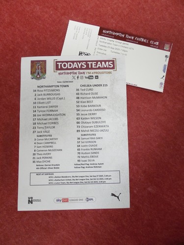 Northampton town chelsea - northampton,