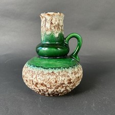 Jopeko Keramik Vase Fat Lava grün 60er 70er West Pottery Selten Vintage TOP