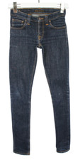 Nudie Tight Long John Org. Twill Rinsed Jeans Damen W24/L32 Dunkelblau