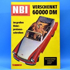 DDR NBI 13 1959 Rotstern Saalfeld Wartburg Cabrio Weimarer Republik Kolonien S