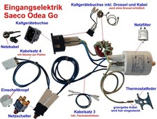 Elektrik Netz-Kabel Schalter  Buchse Filter Saeco Odea Go, Giro Ersatzteile