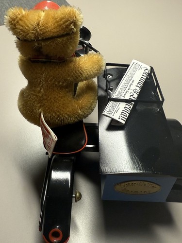 Steiff postbote auf motorrad - steiff,