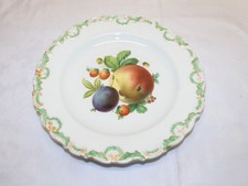 Alter Zierteller mit Obstmalerei, Meissen, Historismus, um 1860-1880  (ME7)