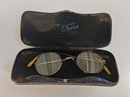 Antike deutsche runde brille - antike,