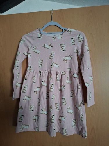 Kleid langarm 134 - gr, h&m