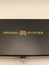 Antikes Reisszeug, Zirkelkasten RICHTER 15-teilig NEU/UNBENUTZT N° 2