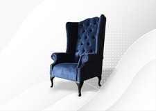 Chesterfield Sessel Blau