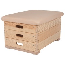 Sprungkasten, Turnkasten, Sprungbock, Turnbock, Springbock, Springkasten, 3-tlg.