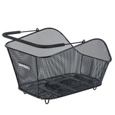 B-Ware Basil Icon M MIK Fahrradkorb Gepäckträger Hinten Hinterrad Schwarz Griff