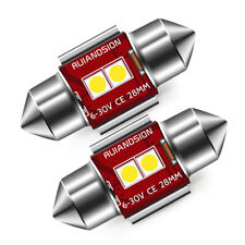 2x 6-30V C5W LED 28mm Weiß