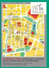 Leipzig Innenstadt-Plan ca. 2020 Tourist Map
